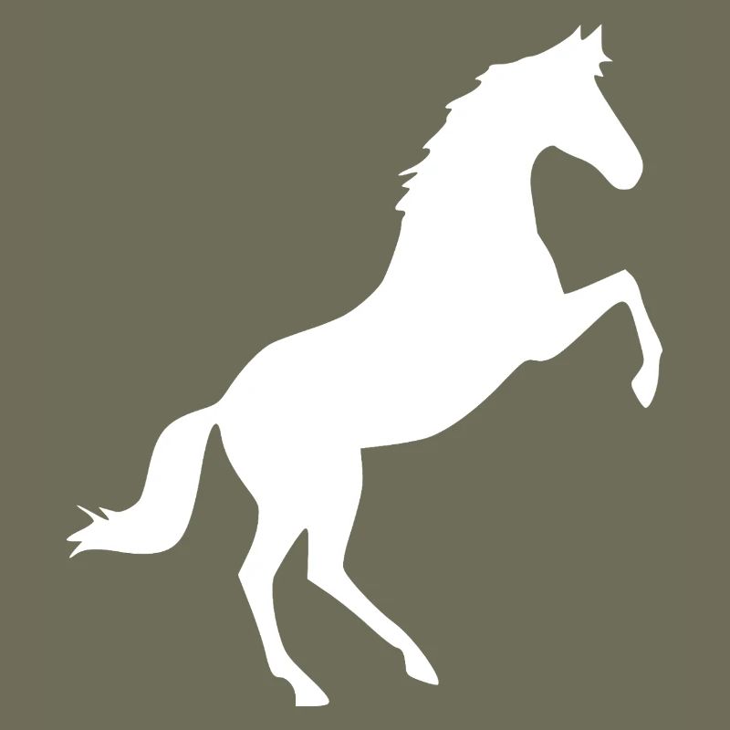 weißes Pferd Pferde Silhouetten Schattenfigur