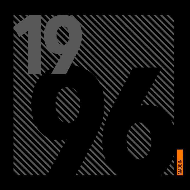 Made in 1996 Retro Modernist Design Birthday Gift