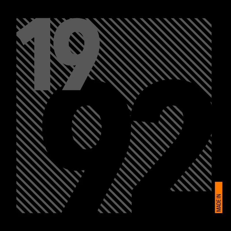 Made in 1992 Retro Modernist Design Birthday Gift