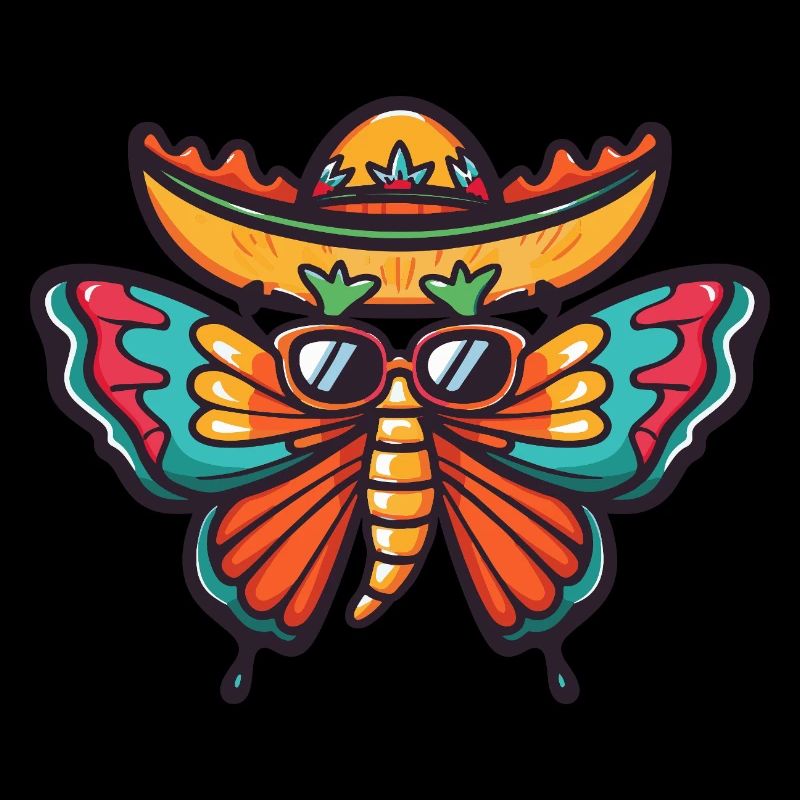 Butterfly Funny Sombrero
