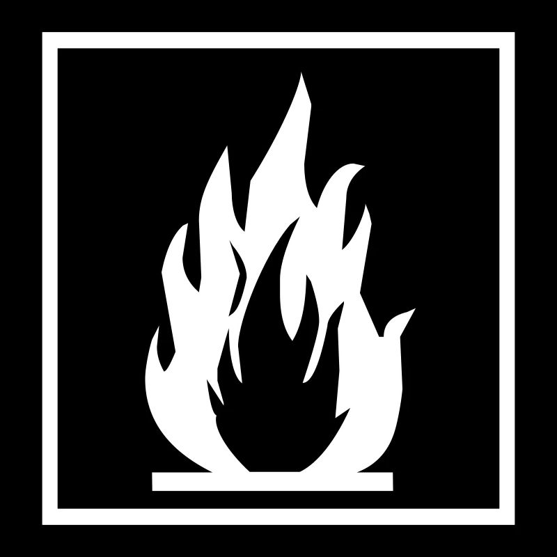 Brennbar flammable