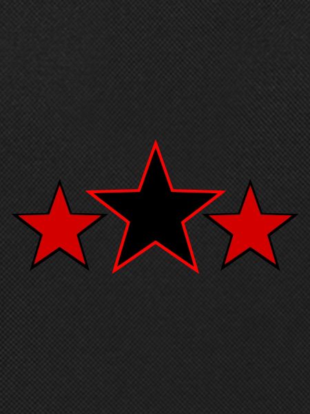 Stars black red