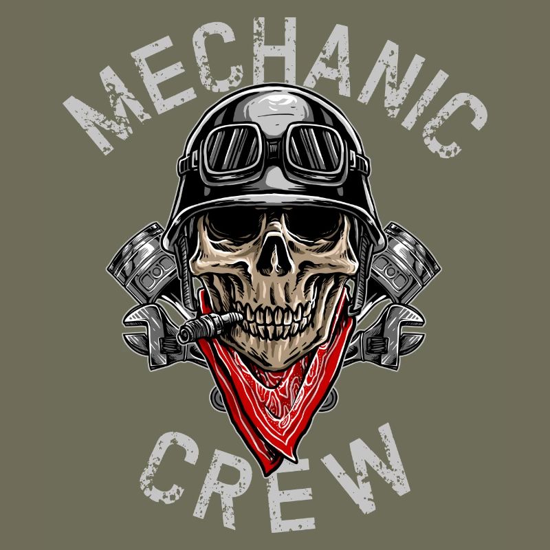 MECHANIC CREW - Biker Skull