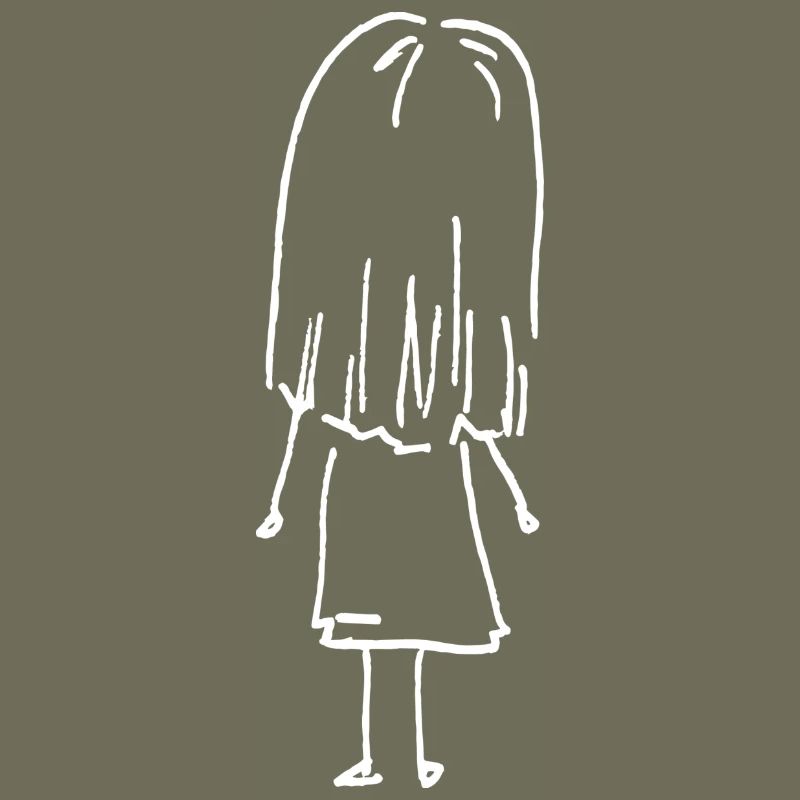 Kleines Mädchen mit langen Haaren