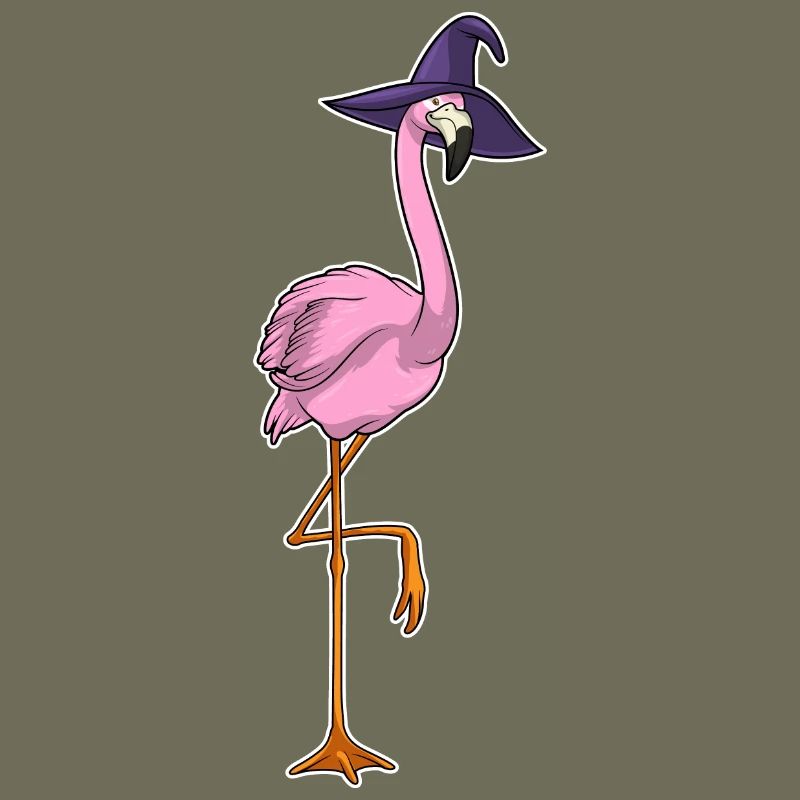 Flamingo Witch Hat