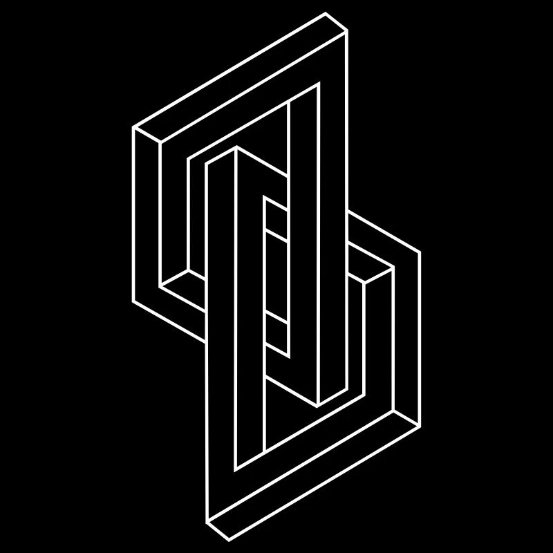 Optical Illusion - Impossible figure - Geometry