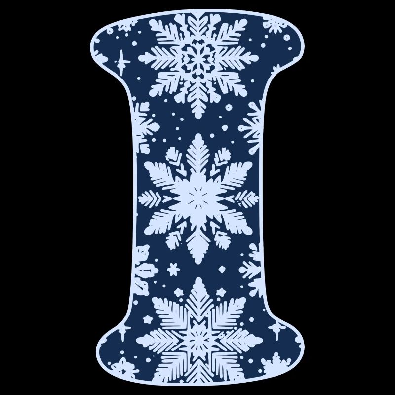 Lettre I Flocons de neige
