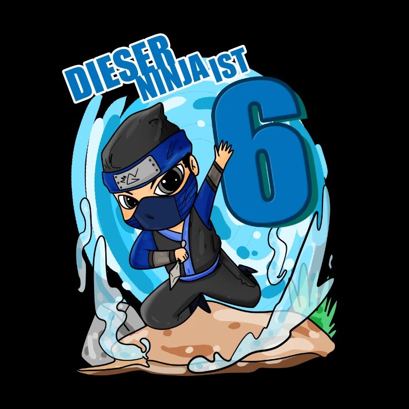 6 Jahre Geburtstag Junge Ninja - Ich bin 6