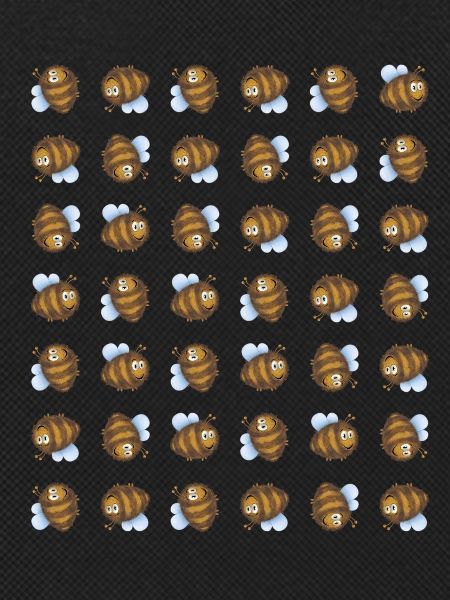 Funny fat bumblebee