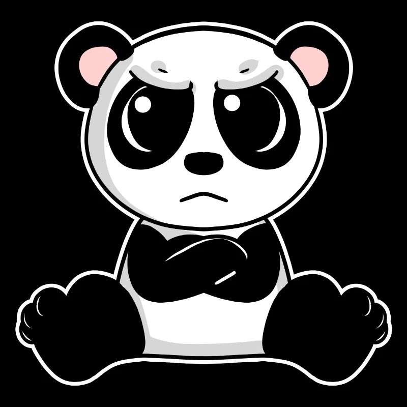 Niedlicher Panda ist genervt