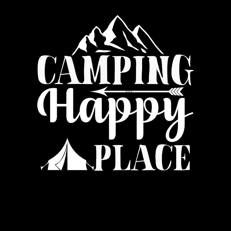 Camping Happy Place Wandershirt