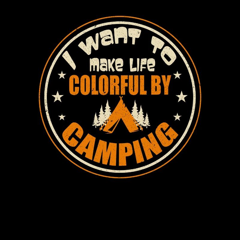 Camping Camper Natur lustiger Spruch