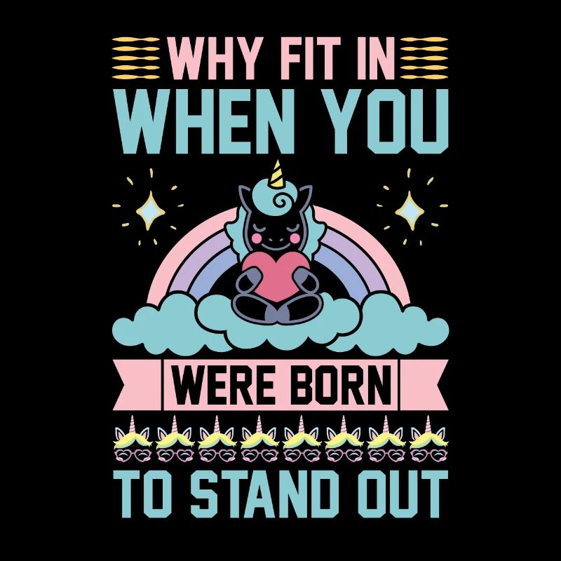 Licorne Pourquoi s’intégrer quand vous pouvez vous démarquer