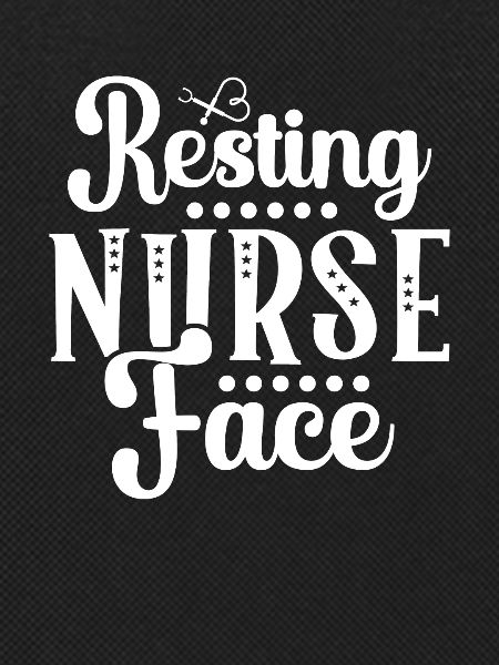 Resting nurse face