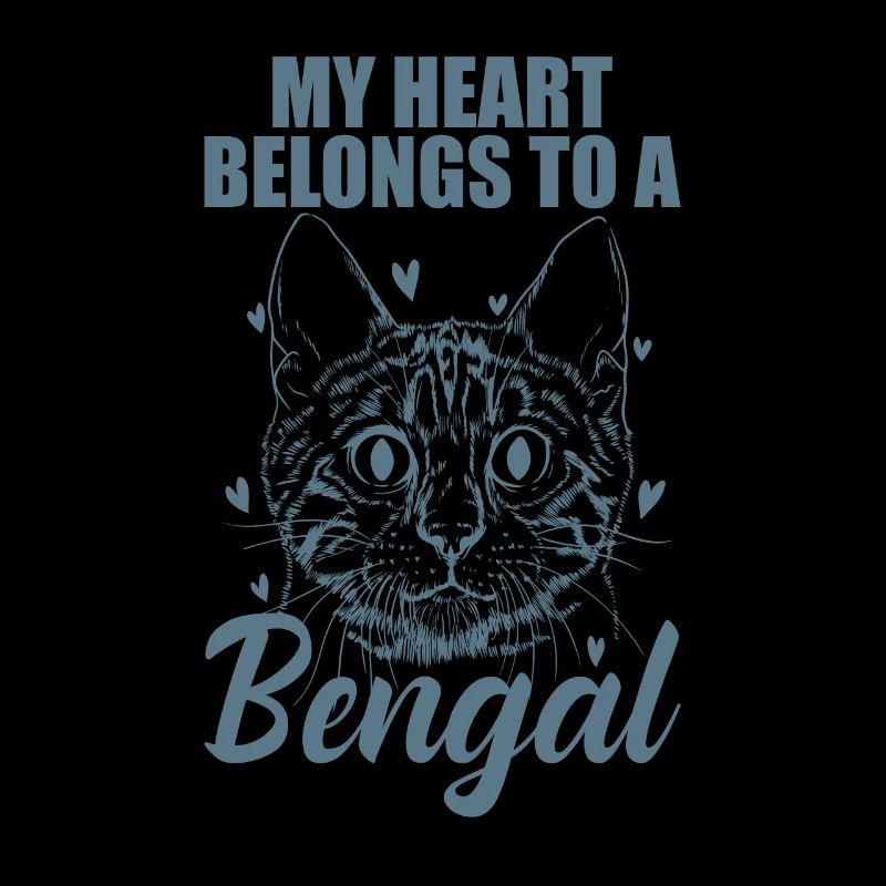 Mon cœur appartient à un chat domestique du Bengale