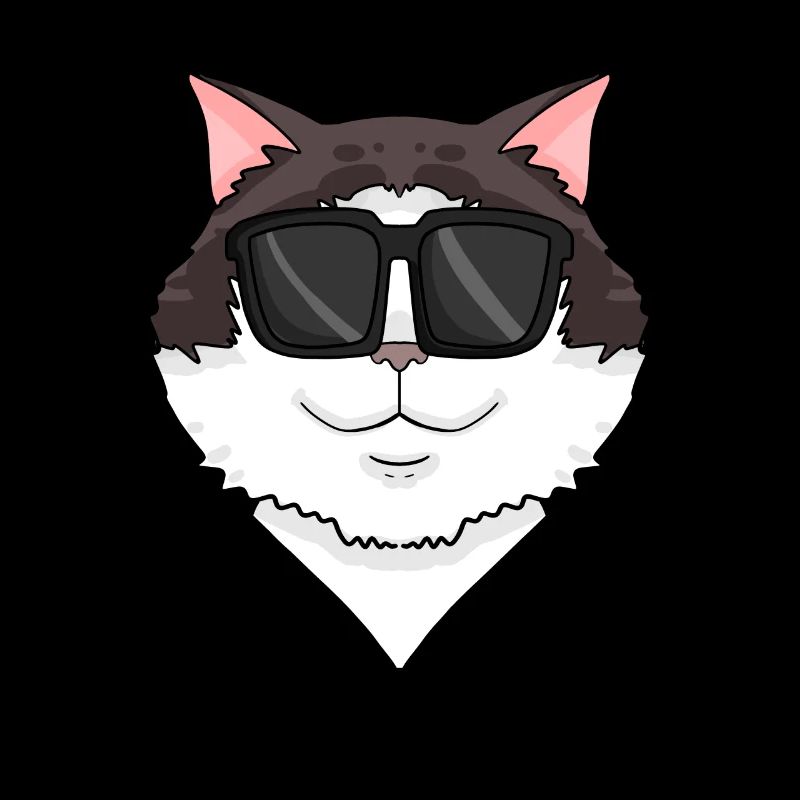 Ragdoll Katze mit Brille - coole Katze
