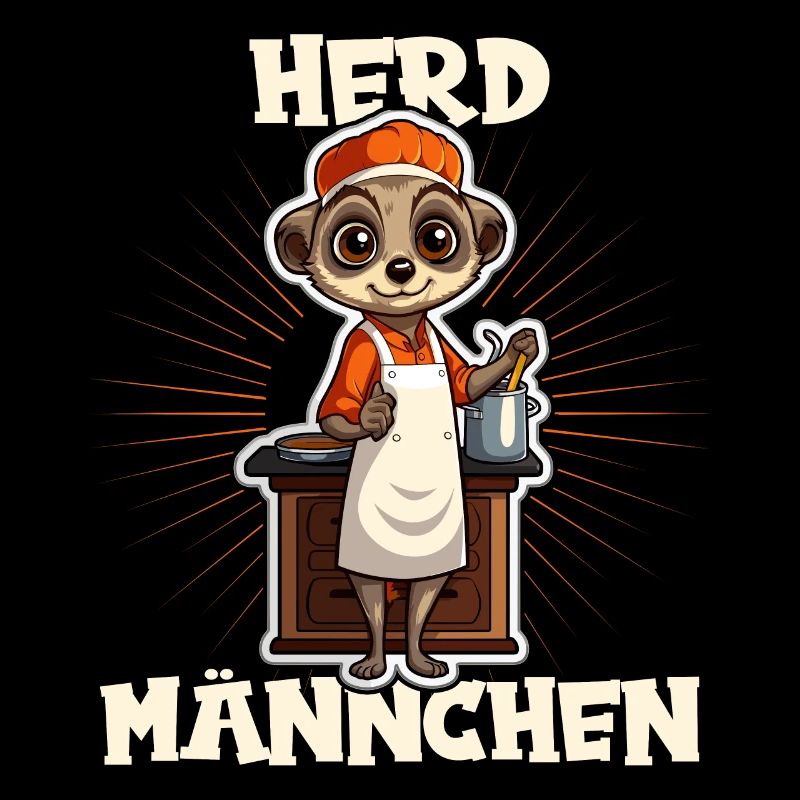 Erdmännchen kochen Koch Kochmütze Herdmännchen