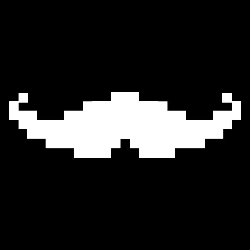 moustache pixel geek
