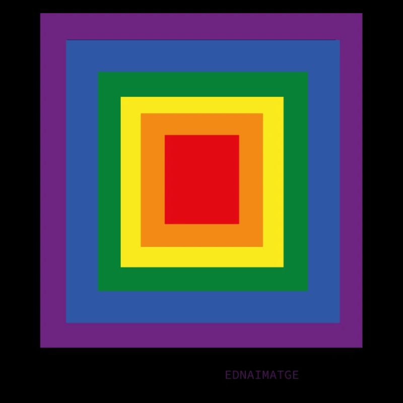 Multicolor concentric squares