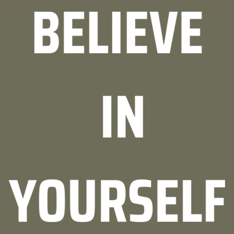 Glaube an dich Selbst Typografie