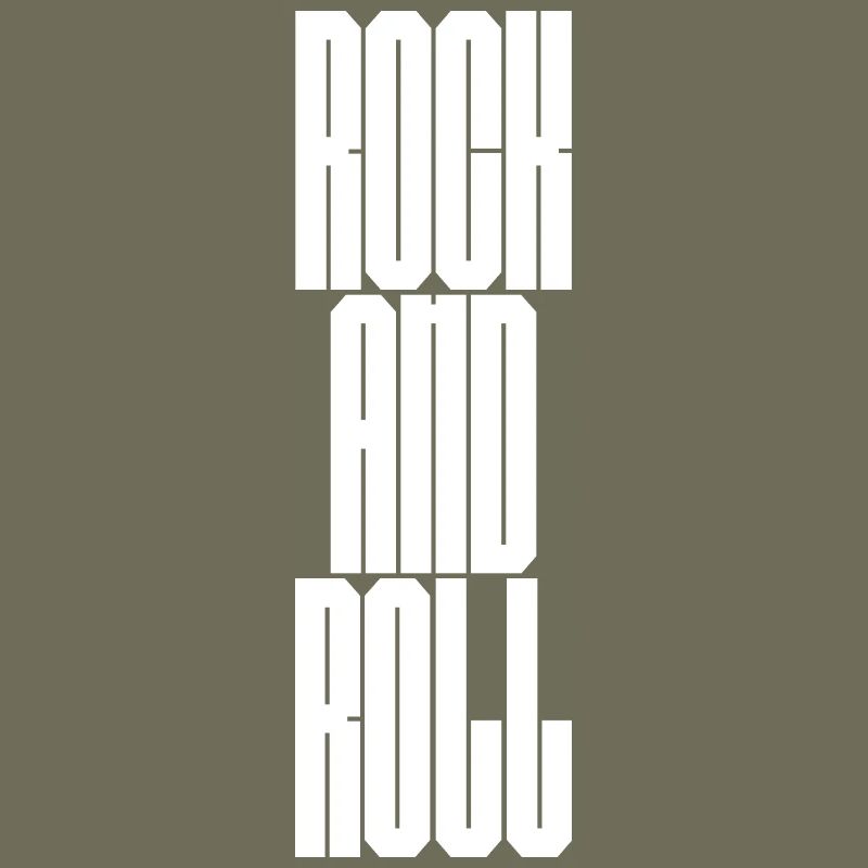 Typographie audacieuse du rock and roll