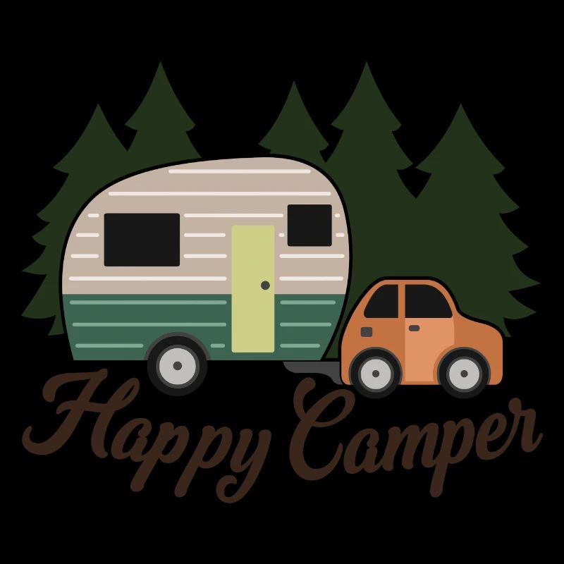 Happy Camper, Hiking & Camping Lover, Camper Gift