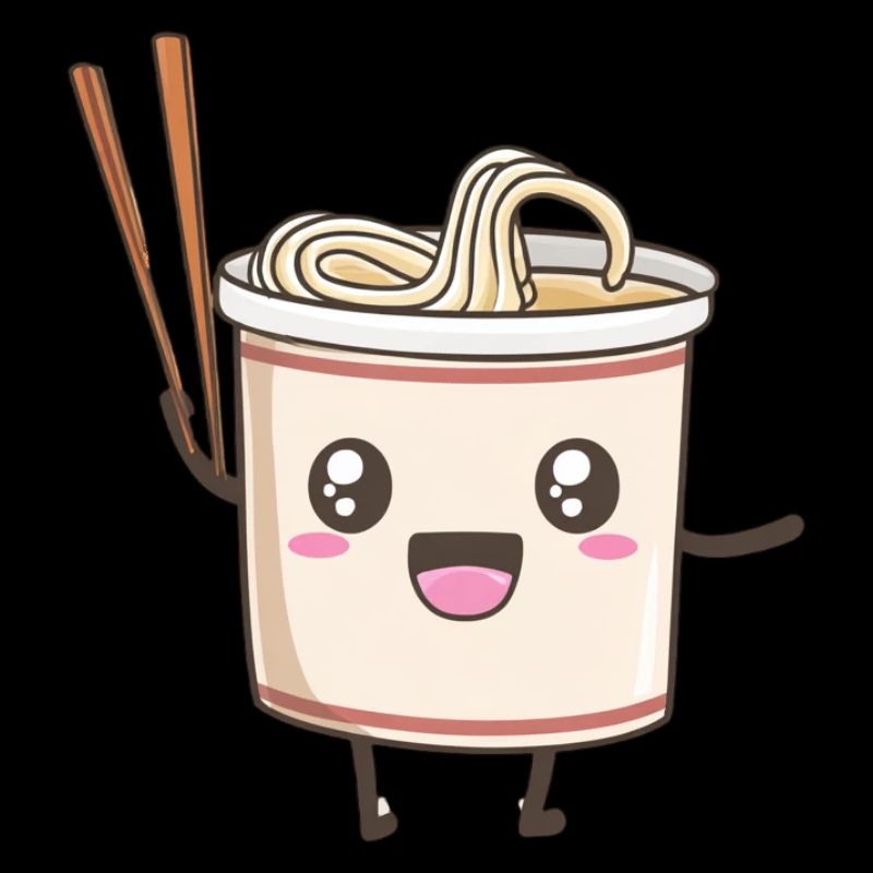 Cute instant noodle design