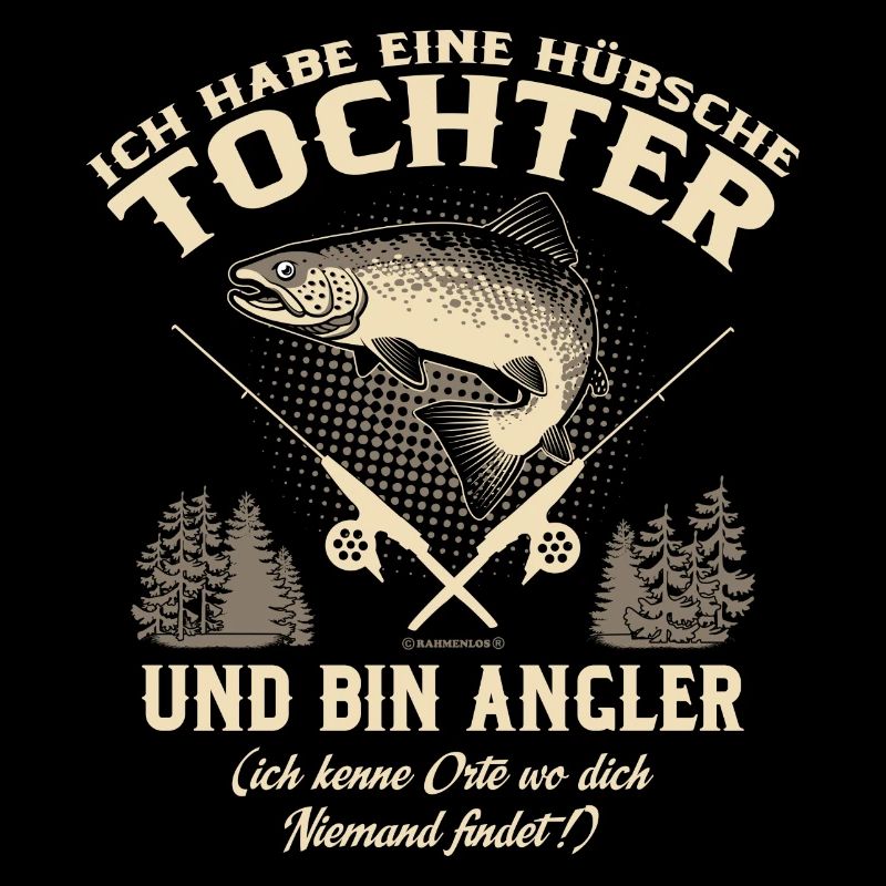 Tochter Angler - Geburtstags Geschenk - RAHMENLOS