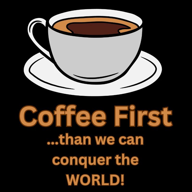 Coffee first than we can conquer the World