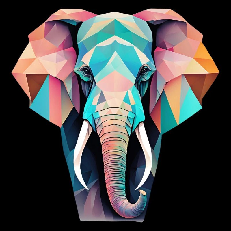 Geometric Elephant Gift Geometric