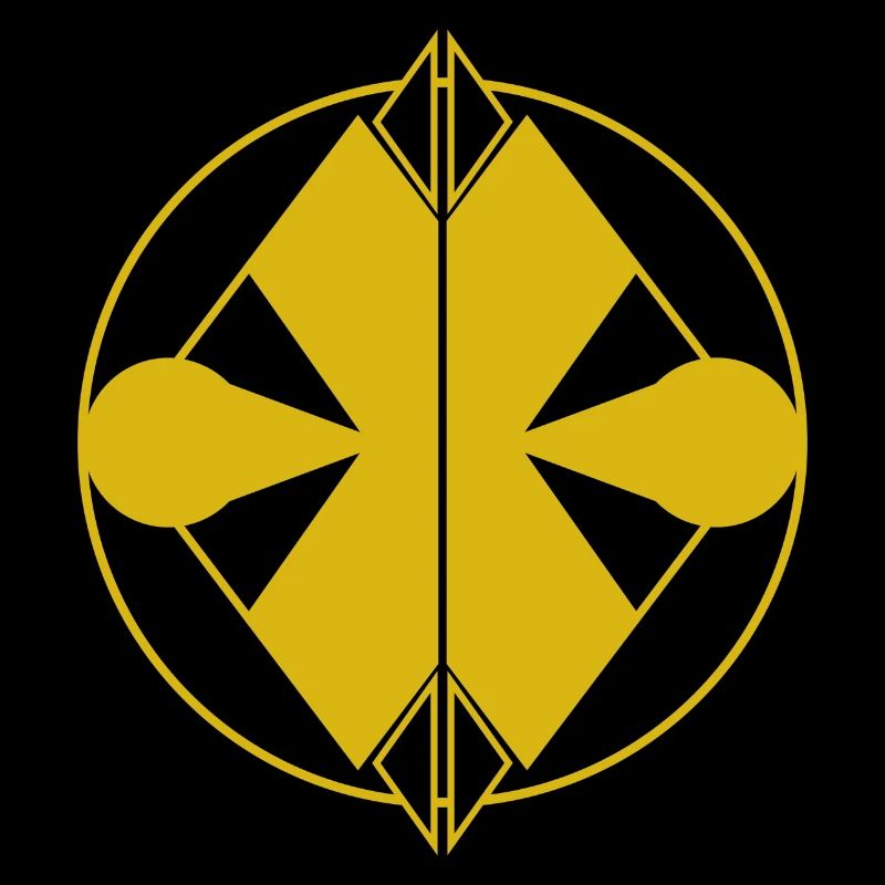 Logo Jaune Abstrait – Minimalisme Géométrique