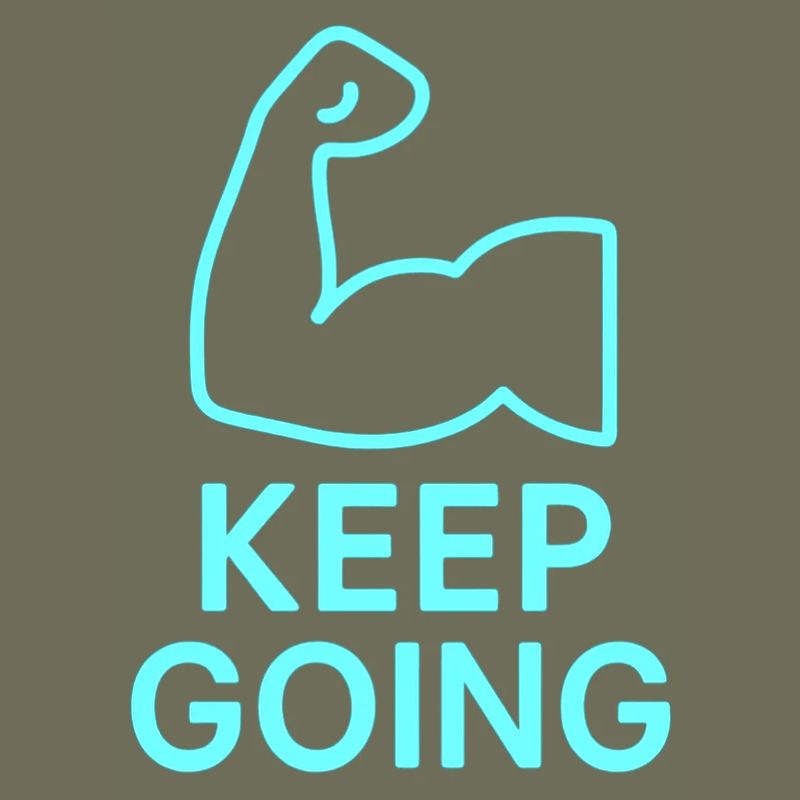 Durchhaltearm Keep Going