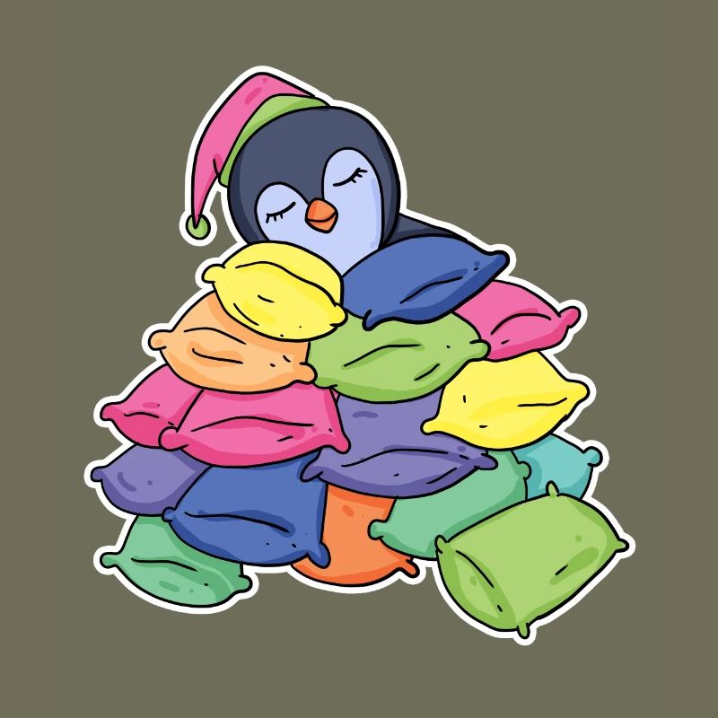 Pingouin endormi
