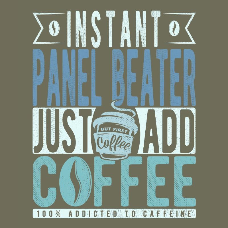 Panel Racket Coffee Saying