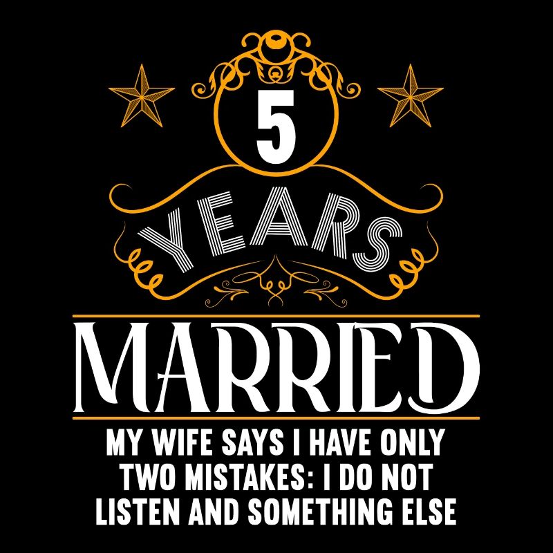 5 years married only 2 mistakes 5th wedding anniversary