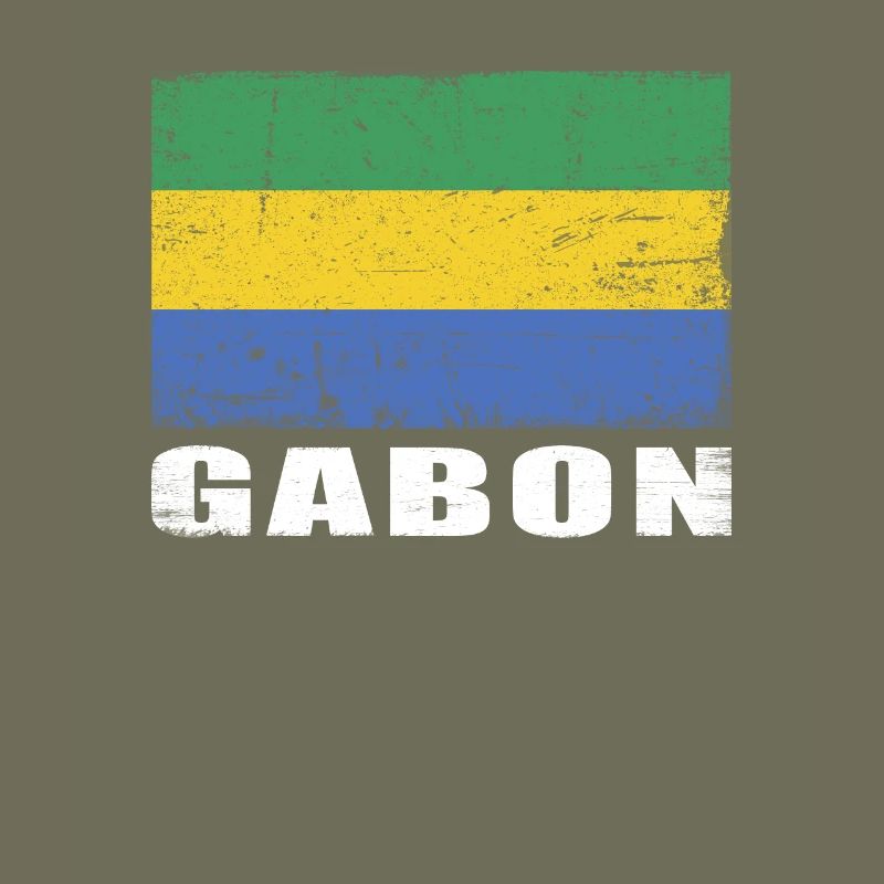 Gabon Drapeau Grunge Gabon Drapeau