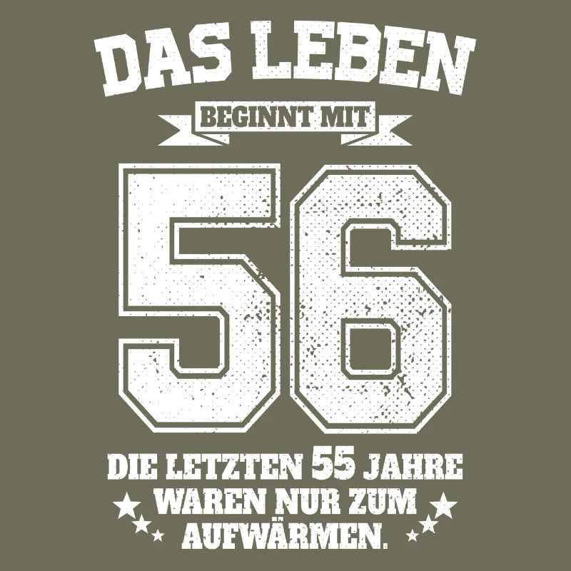 56. Geburtstag Geschenk Das Leben Beginnt Mit 56