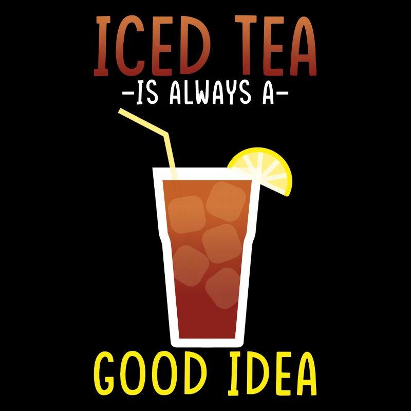 Eistee-getränkedesign Ruhe Bewahren Und Eistee