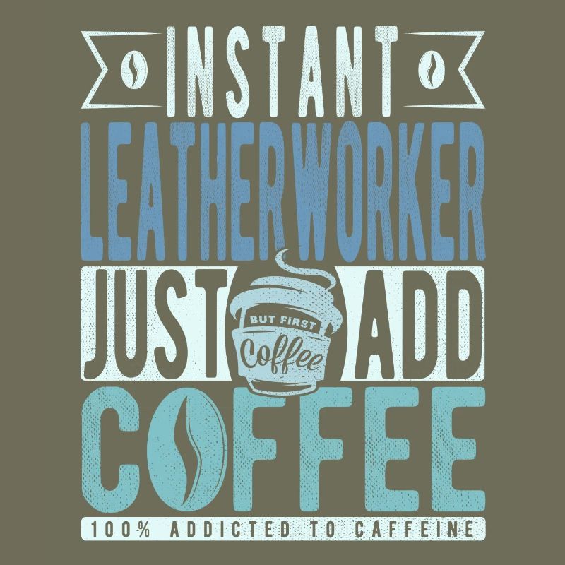 Instant-Lederarbeiter Einfach Kaffee hinzufügen