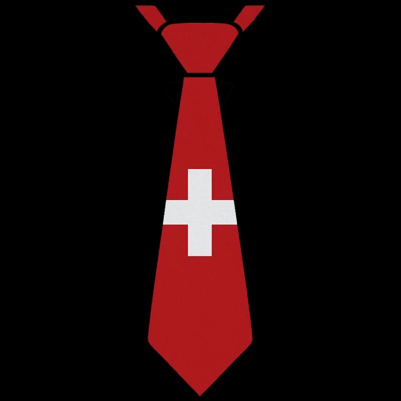 Schweizer Krawatte – Flaggendesign