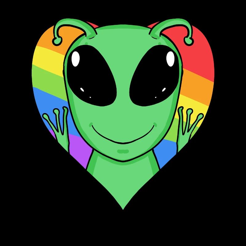 Alien Lgbt Rainbow Couleurs