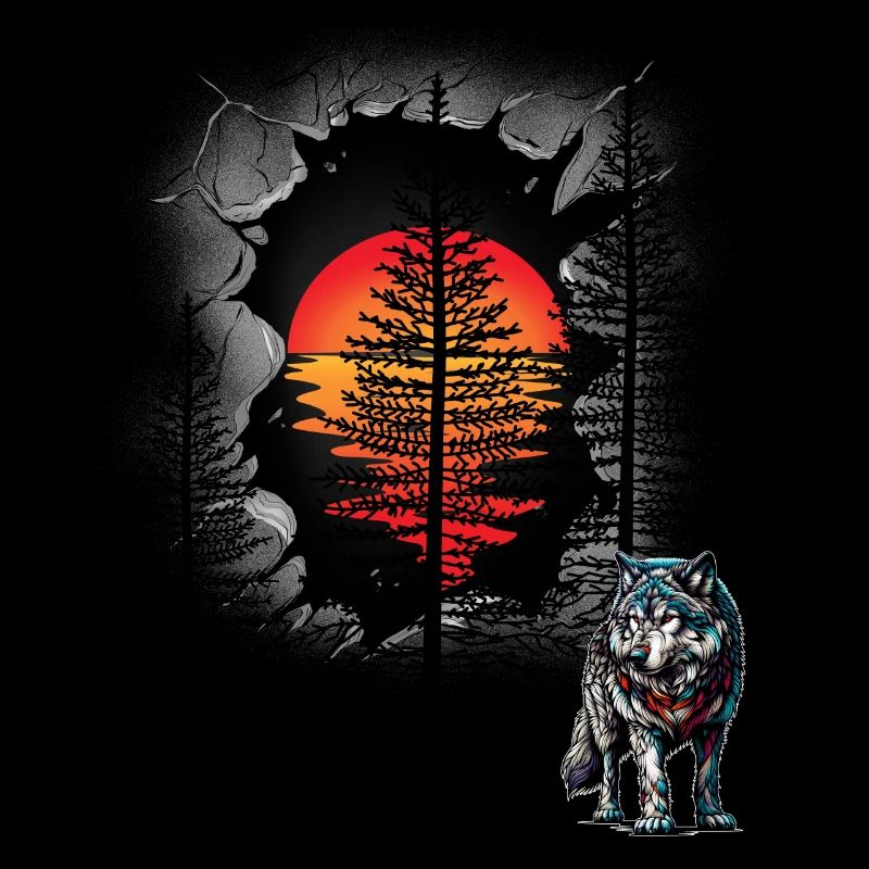 Wolf Wölfe mystisch Wald Waldtiere Märchen