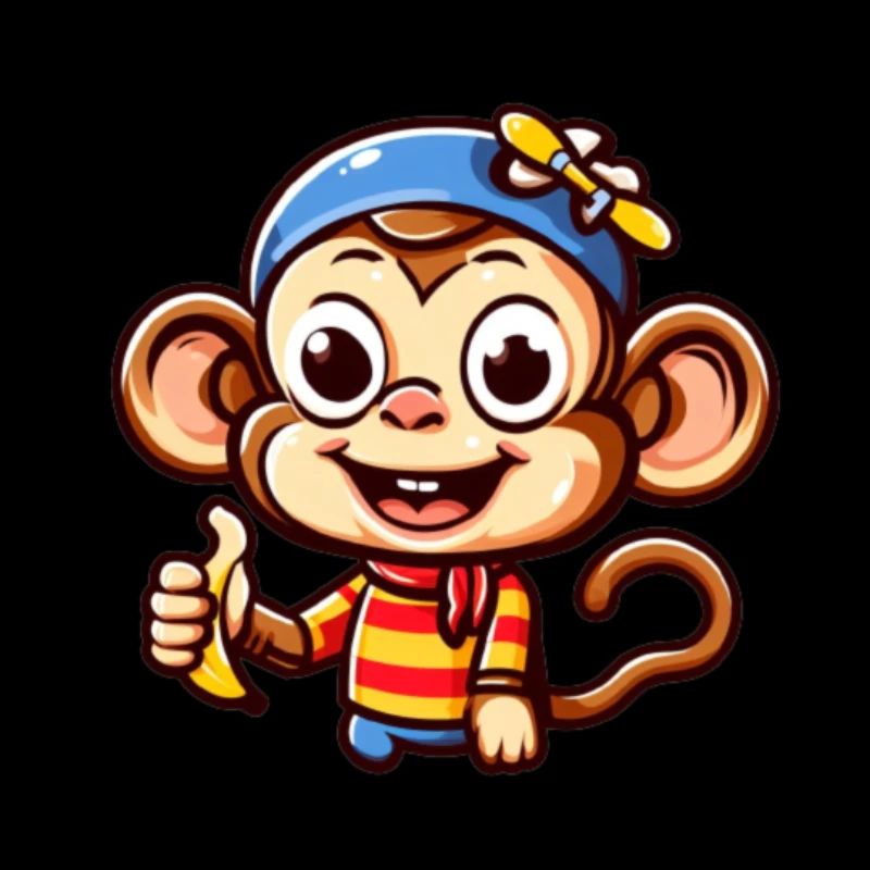 Cartoon Monkey 4