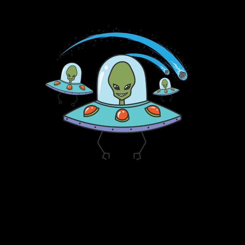 Étoile filante avec ciel extraterrestre