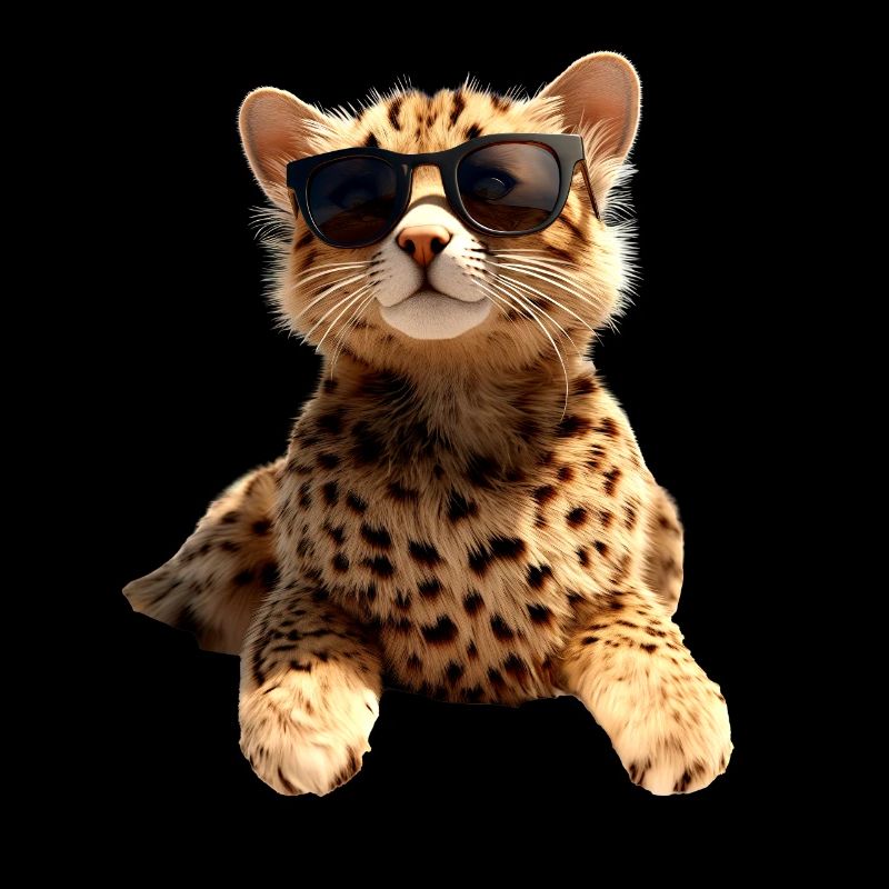 Lunettes de soleil guépard Chats guépard Mignon guépard