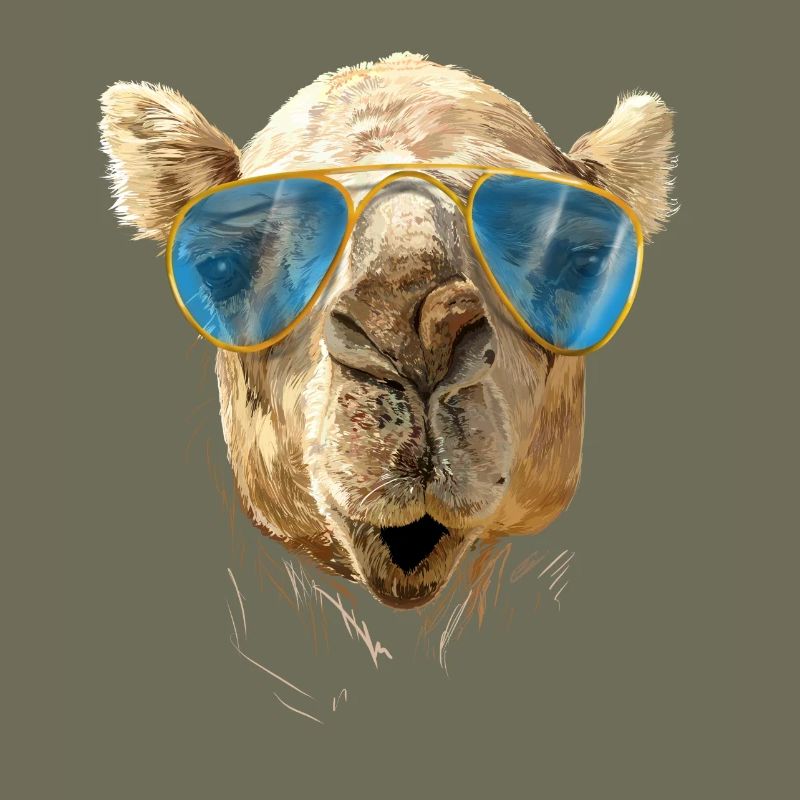 Kamel mit Sonnenbrille