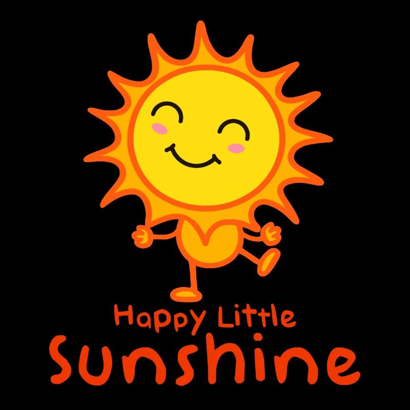 Fröhlicher Sonnenstrahl Kinderdesign