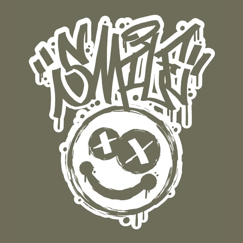 Smile Face Graphitti Letters