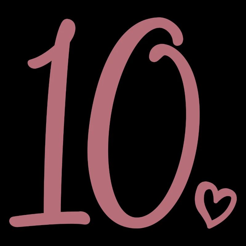 10. Geburtstag Mädchen 10 Jahre alt Süße Nummer 10