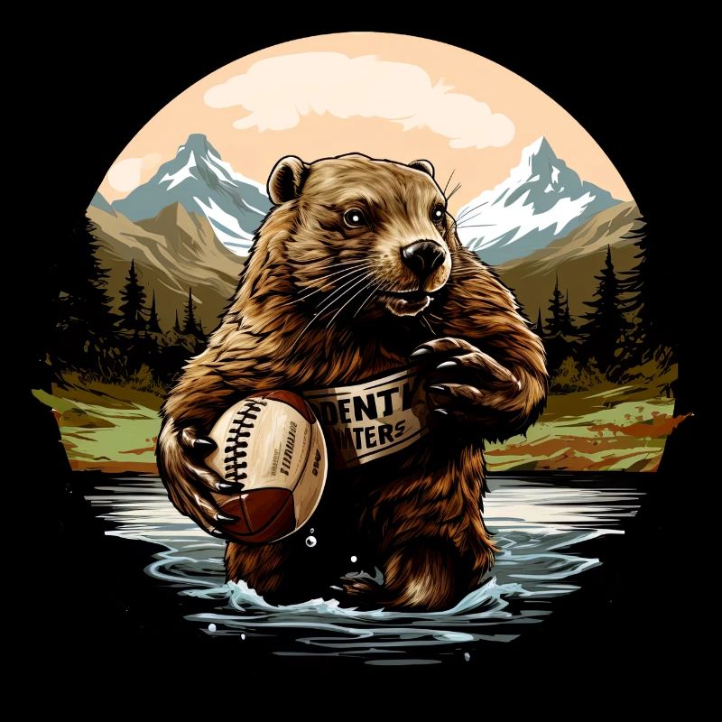 Beaver Rugby Player